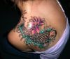 koi fish and lotus tattoo